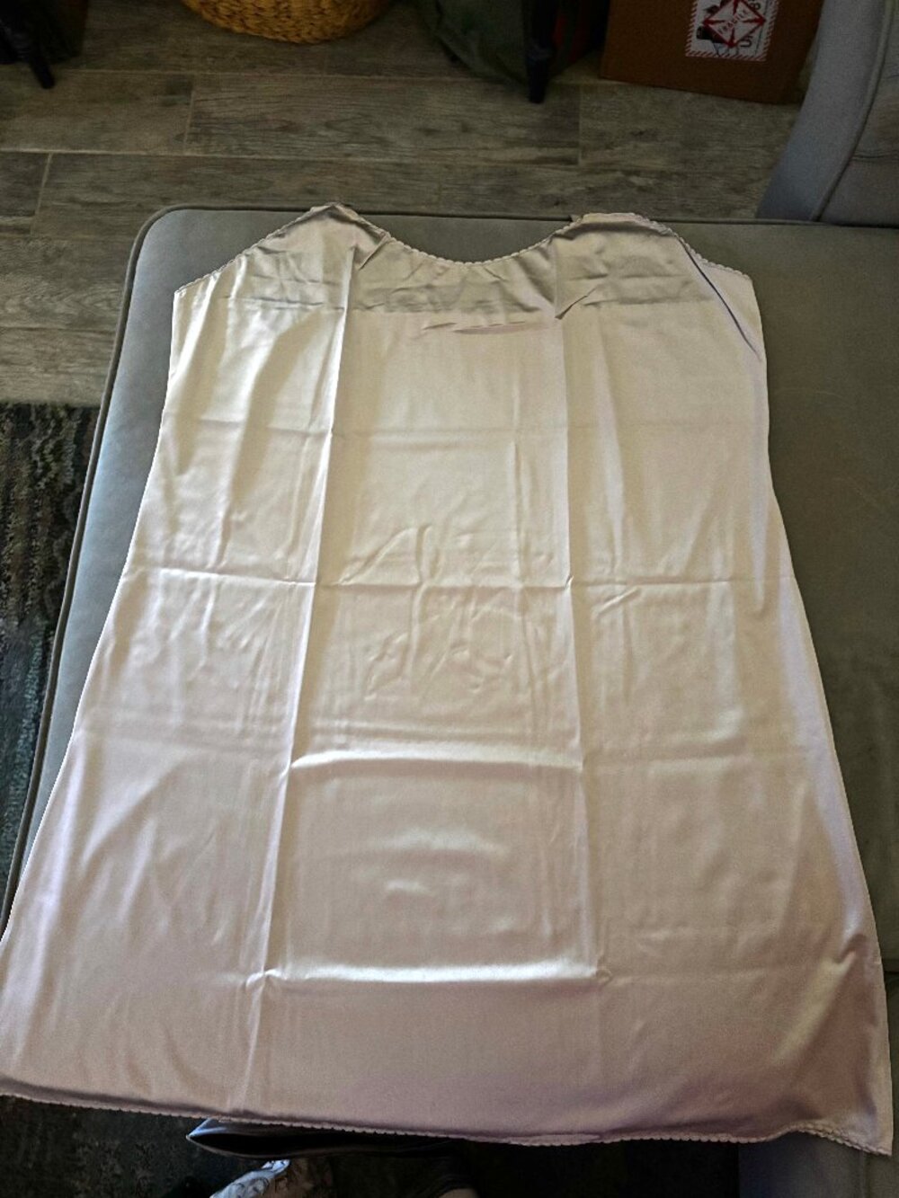 Vanity Fair #8-20-119 Full Slip in Silver Gray, Size XL